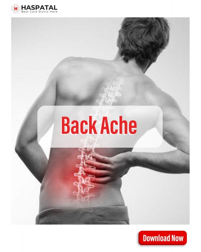 When should I see a doctor about a backache? Haspatal online doctor consultation app.