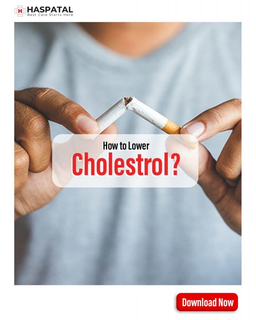 How to lower cholesterol? Haspatal online doctor consultation app.